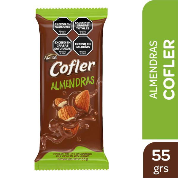 CHOC.COFLER ALMENDRAS (D10) 55G