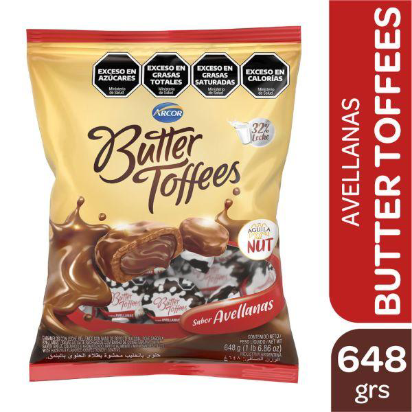 CAR.BUTTER TOFFEES AVELLANA 648G