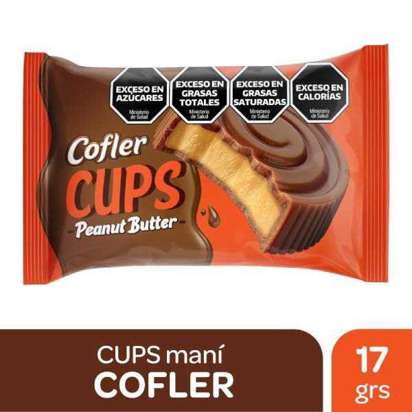CHOC.COFLER CUPS PEANUT 16X17G