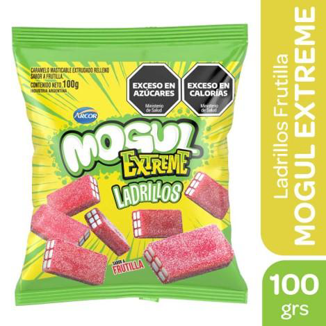 MOGUL EXTREME LADRILLOS FRUTILLA 100G