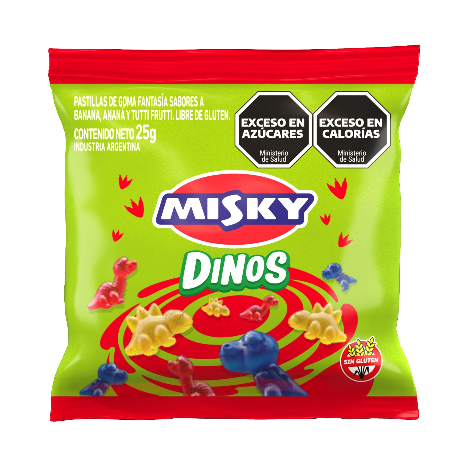 CAR.GOMA MISKY DINOS 12X25G