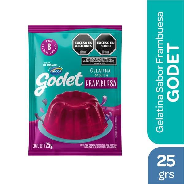 GELATINA GODET FRAMBUESA (D8) 25G