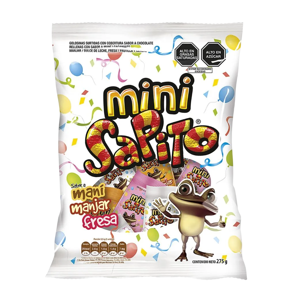 CHOCOLATE MINI SAPITO SURTIDO 50U